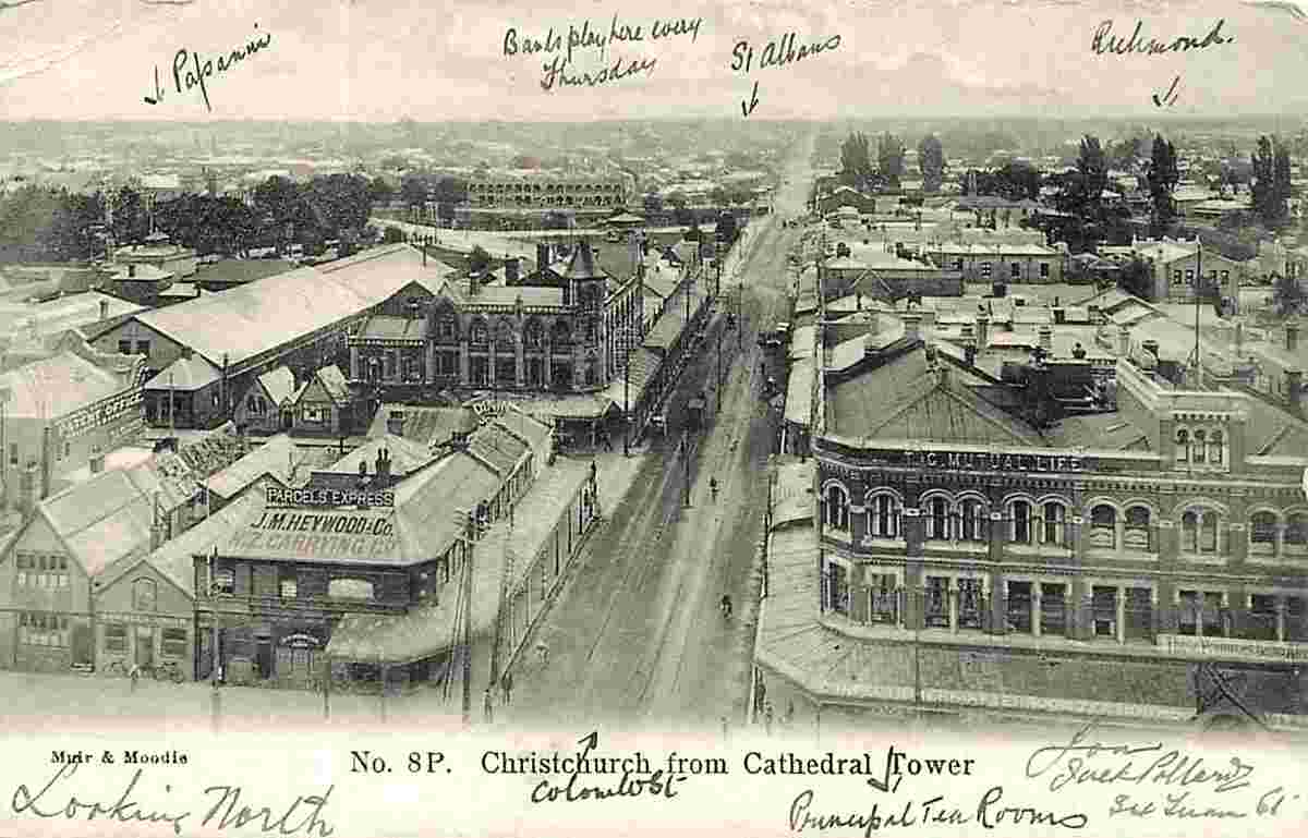 Christchurch. Panorama of the City, 1906