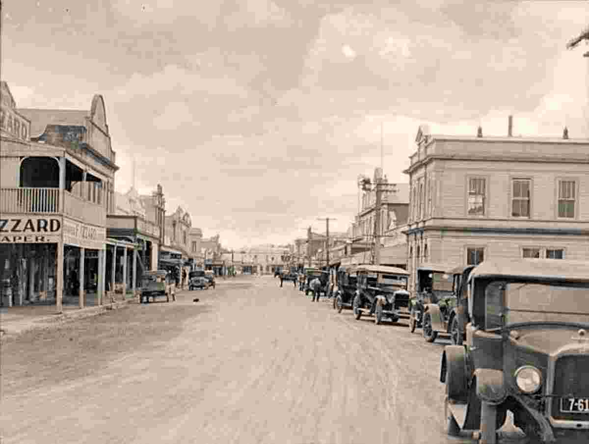 Dargaville. Panorama of Street