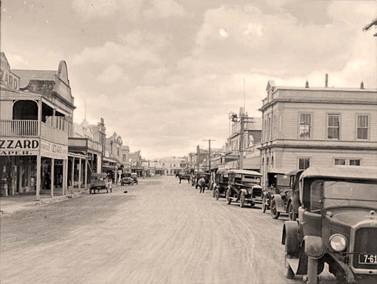 Dargaville. Panorama of Street