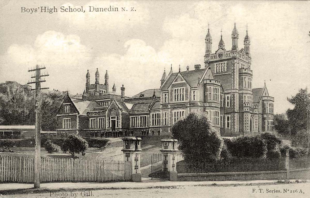 Dunedin. Boys High School, circa 1900-10's
