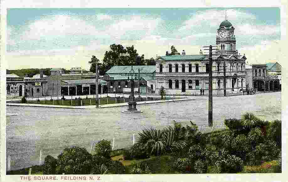 Feilding. Town Square, circa 1900's
