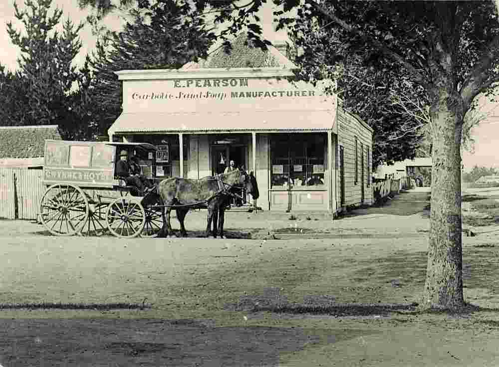 Hamilton. Edward Pearson's store - carbolic sand soap, circa 1880's