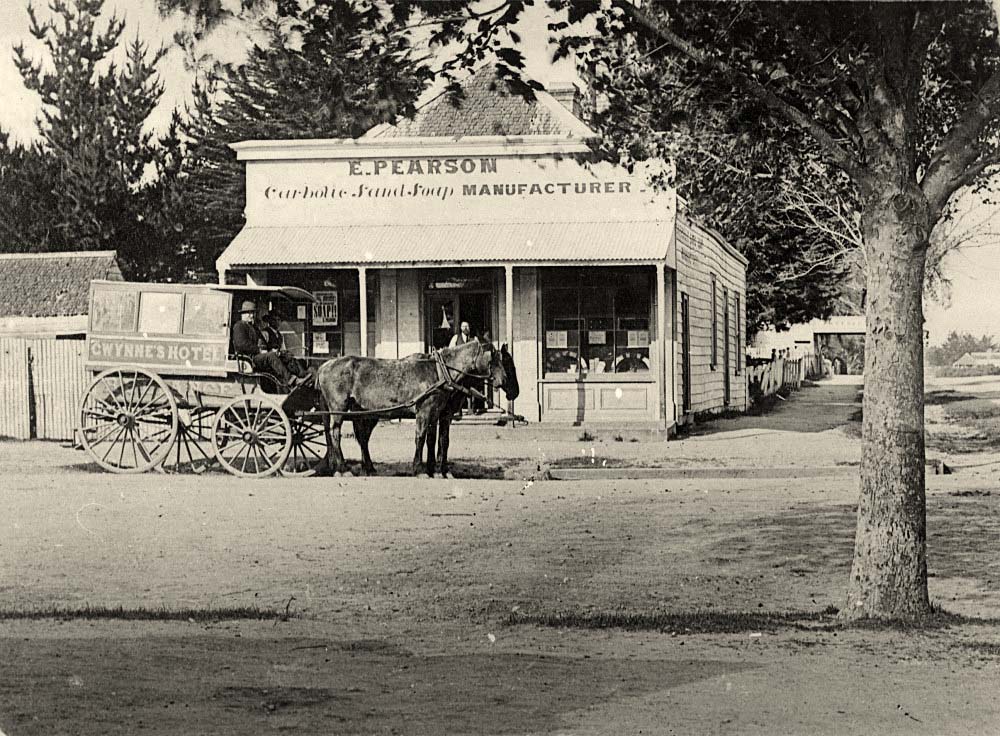Hamilton. Edward Pearson's store - carbolic sand soap, circa 1880's