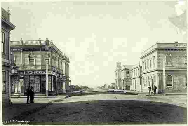 Hawera. Panorama of Street