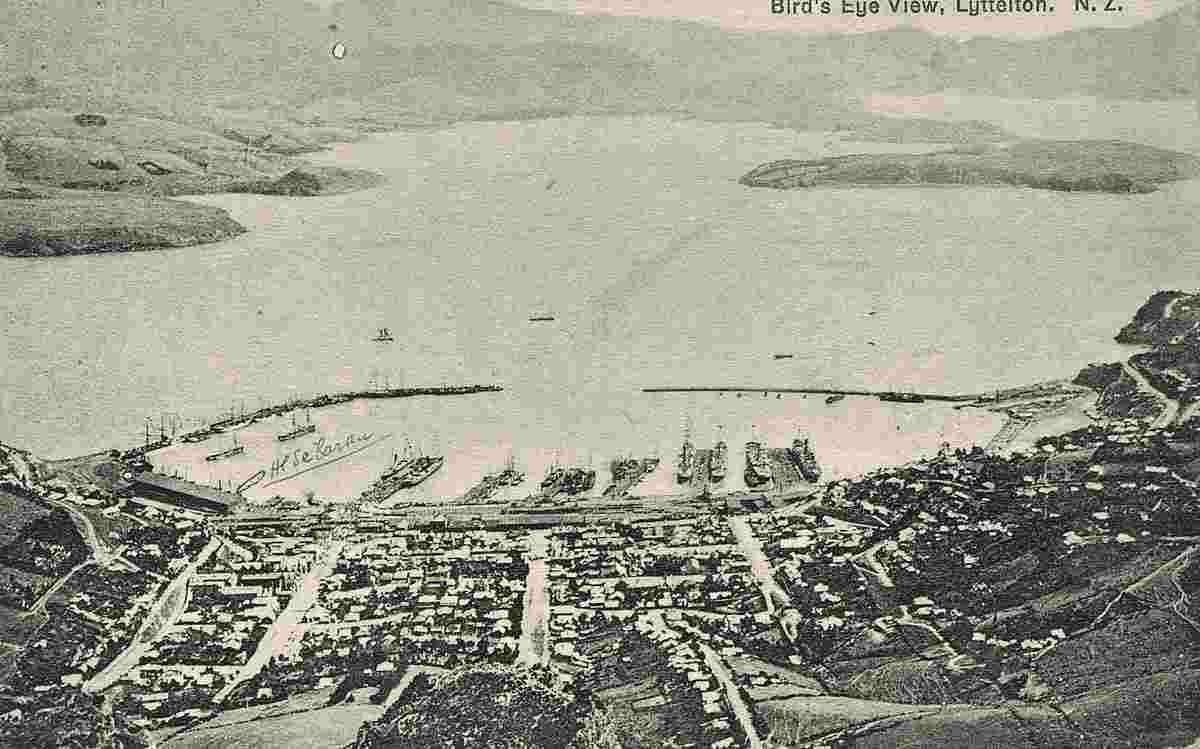 Lyttelton. Bird's Eye View