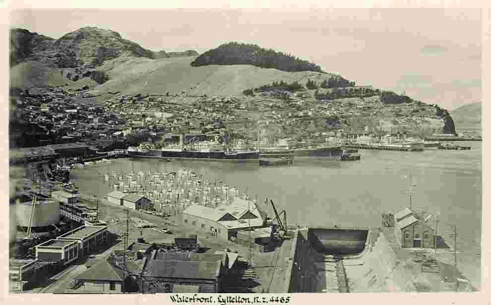 Lyttelton. Waterfront, circa 1920-40's