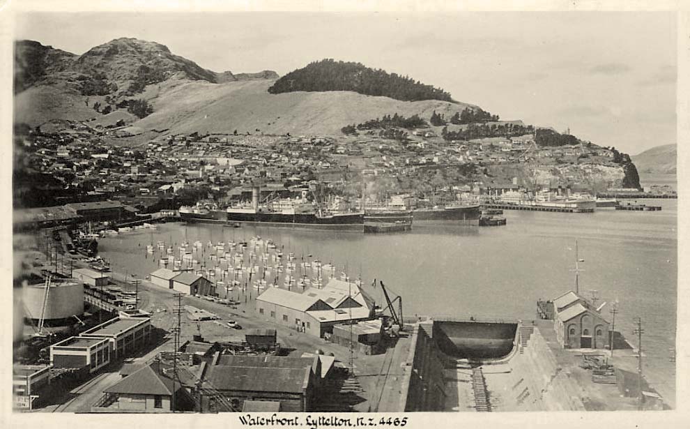 Lyttelton. Waterfront, circa 1920-40's