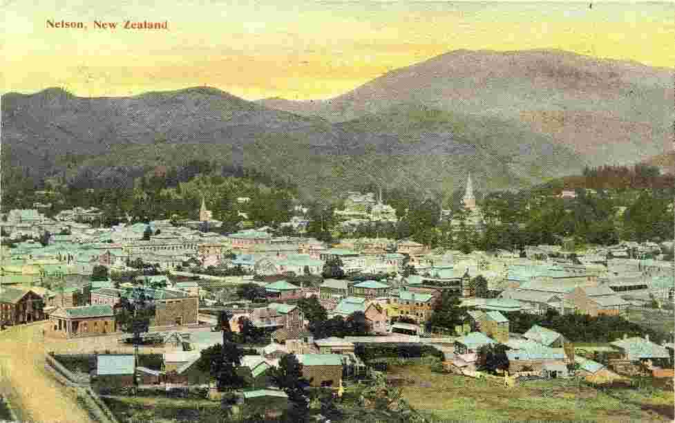 Nelson. Panorama of city