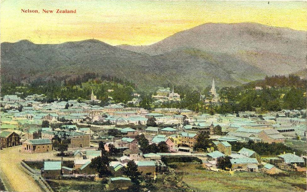 Nelson. Panorama of city