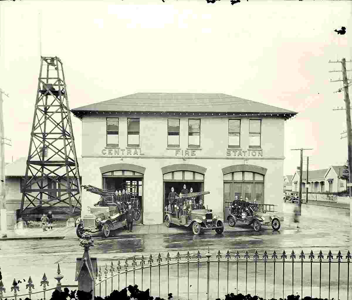 New Plymouth. Central Fire Station, circa 1935