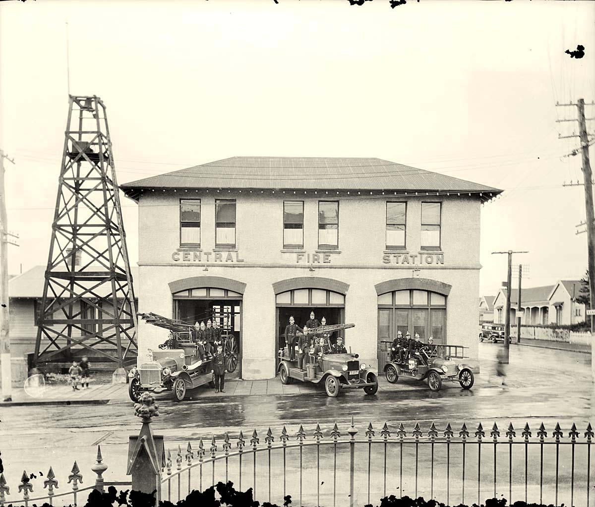 New Plymouth. Central Fire Station, circa 1935