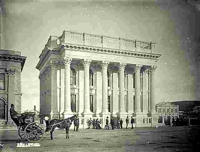 Oamaru. Panorama of the city, circa 1880's