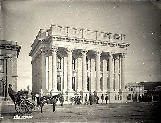 Oamaru. Panorama of the city, circa 1880's