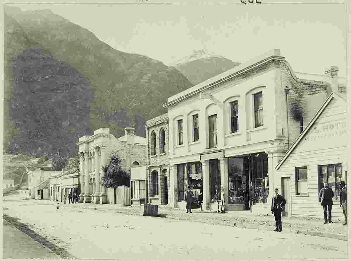 Queenstown. Panorama of City Buildings, 1870-1880s