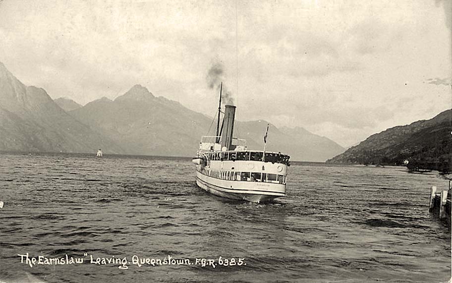 Queenstown. Steamboat on the pier