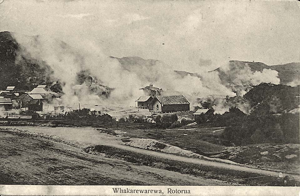 Rotorua. Geysers in Whakarewarewa