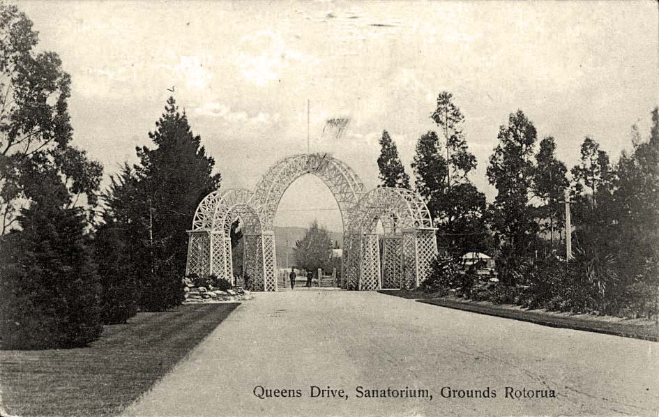 Rotorua. Queens Drive, Sanatorium Grounds