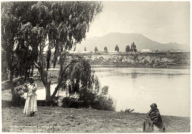 Taupo. Lake Taupo and Waikato River