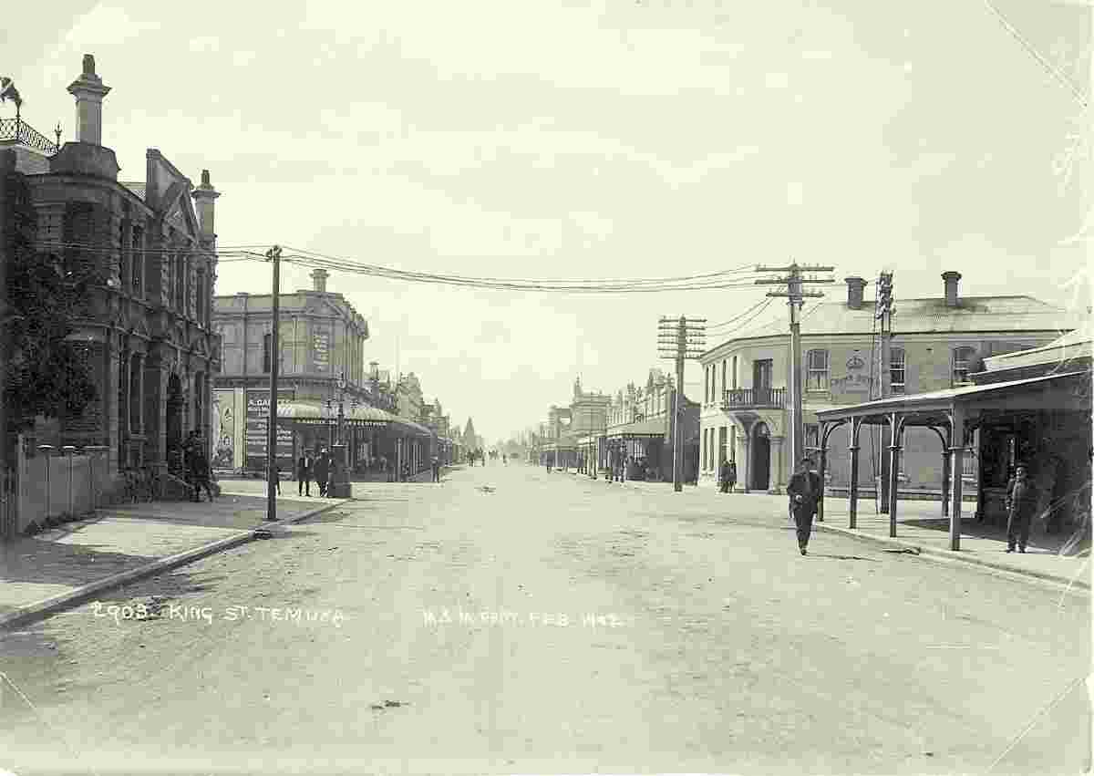 Temuka. King Street, 1912