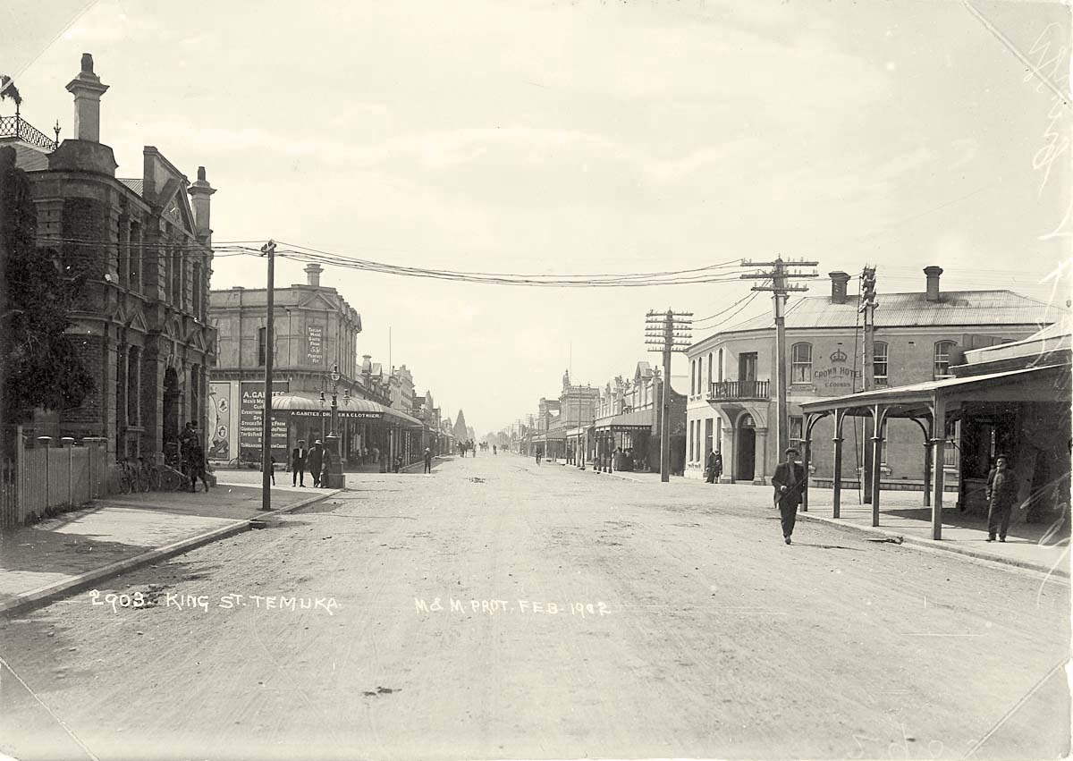 Temuka. King Street, 1912