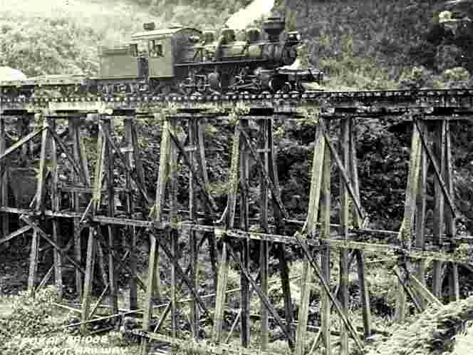 Tokoroa. Mallet locomotive, 1947