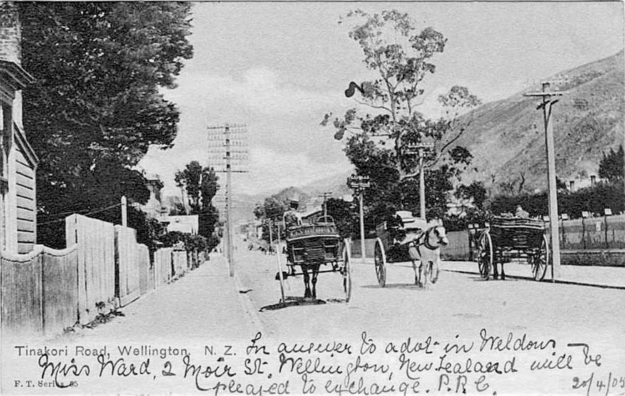 Wellington. Tinakori Road, 1905