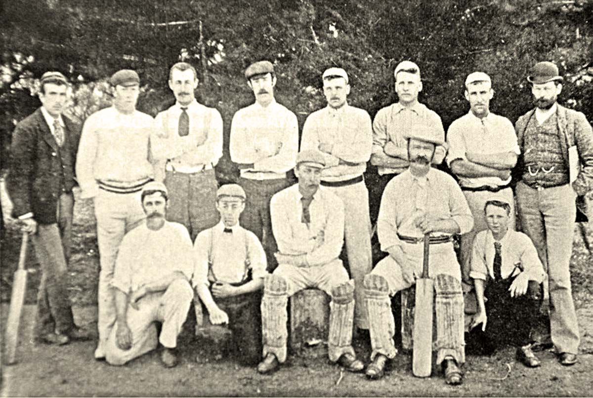 West Melton. Members of the Cricket Club