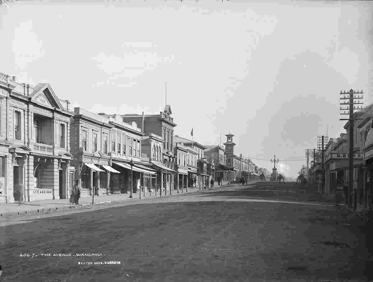 Whanganui. Victoria Avenue, 1886